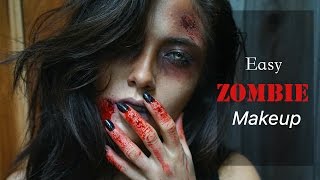 Easy Zombie Makeup using Makeup Geek Shadows | Melissa Alatorre