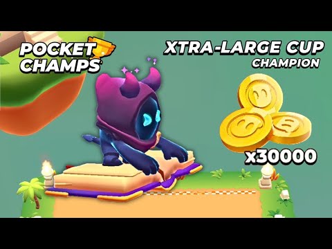 World Best Pocket Champs Game | Sneaky wins 30,000 coins in the Xtra-Large Cup