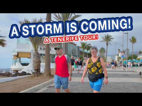 A STORM IS COMING to Playa De Las Americas, TENERIFE!