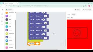 Using definition drawing shapes in python edubocks