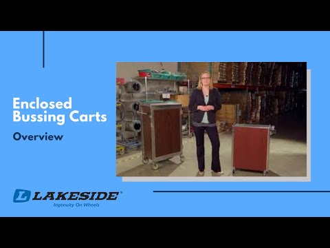 Lakeside 610 27" Stainless Steel 3 Shelf Bussing Cart w/ Enclosed Back & Sides 10 image