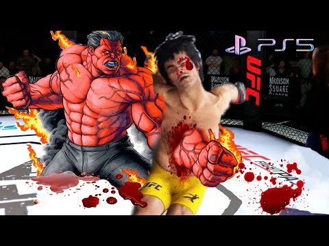 UFC4  Bruce Lee vs Fire Hulk EA Sports UFC 4