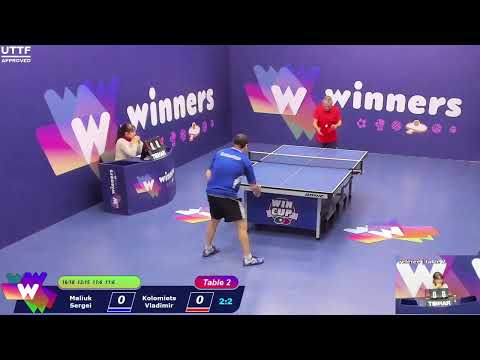 WINners CUP table 2  17.11 Maliuk Sergei - Kolomiets Vladimir  22:00