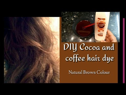 Natural Brown Hair Dye with Cocoa and CoFFee