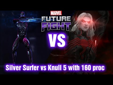 Silver Surfer vs Knull stage 5 with 160 proc Marvel future fight