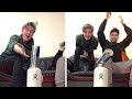 Guy Tries To Throw Redbull Can Into Bottle