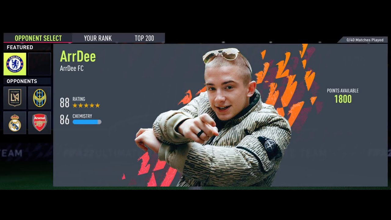 ArrDee - FIFA 22 Squad Battles Match (Feat. Ruud Gullit, Kevin De Bruyne & Lampard)