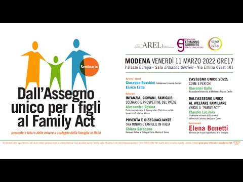 Dall'assegno unico per i figli al Family Act