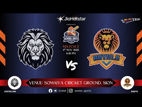 JNS SUPREMOS vs BD ROYALS | INTERNATIONAL SCHOOL DAD'S 8.0 | MATCH 5 | DAY 5