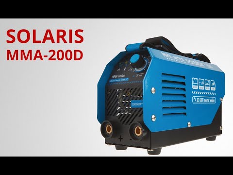 фото инвертор сварочный аппарат solaris mma-200d (230в, 20-140 а, 70в, электроды 1.6-4.0 мм, вес 3.1 кг) 0