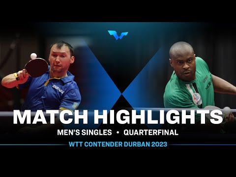 Yaroslav Zhmudenko vs Quadri Aruna | MS QF | WTT Contender Durban 2023