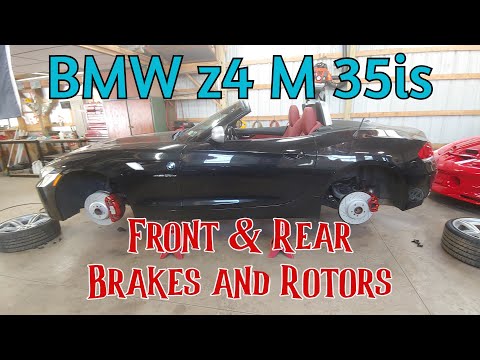 BMW z4 Brakes Front and Rear Replacement Pads Rotors Replace Repair