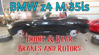 BMW z4 Brakes Front and Rear Replacement Pads Rotors Replace Repair