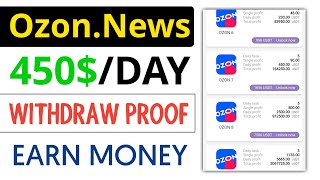 Ozon.News -  New USDT Earning Website Today 2023 | Earn USDT Daily with Withdrawn Proof | Earn USDT