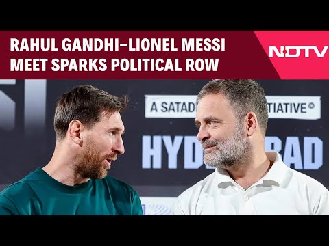 Messi Meets Rahul Gandhi | Rahul Gandhi-Lionel Messi Meet Sparks Political Row