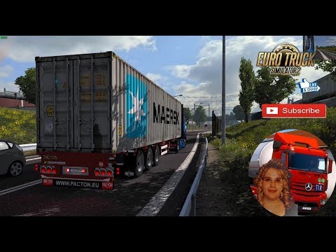 Euro Truck Simulator 2 (1.32 Beta) PACTON Container Trtailer v1.32 Only purchasable + DLC's & Mods