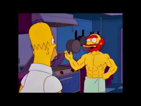 Homer And Bart Steal Grease -  Homer Vs Groundskeeper Willie - The Simpsons