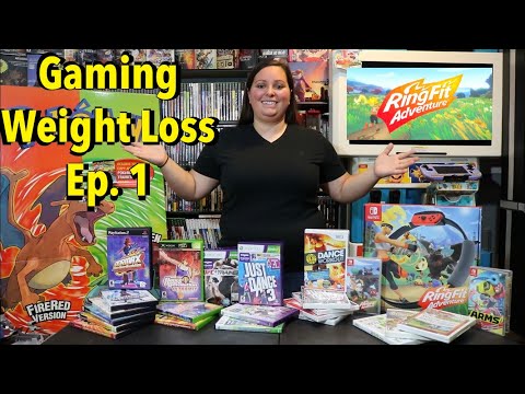 Lose Weight by Playing Video Games?! Weight Loss Journey - Ep. 1 (Ring Fit Adventure, DDR, + More)