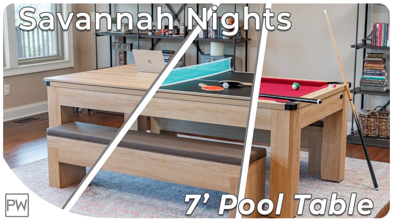 Savannah Nights Combo Pool Table Set - Pool Warehouse