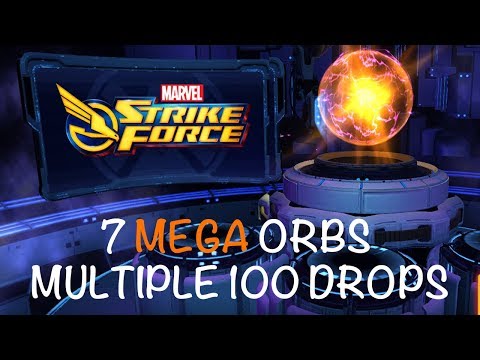 7 MEGA ORBS, MULTIPLE 100 SHARD DROPS - Marvel Strike Force