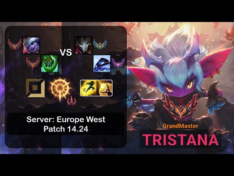 Tristana ADC + Zac vs Jhin + Xerath - EUW GrandMaster - Patch 14.24