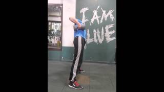 Wide leg side bending with Dumbbells