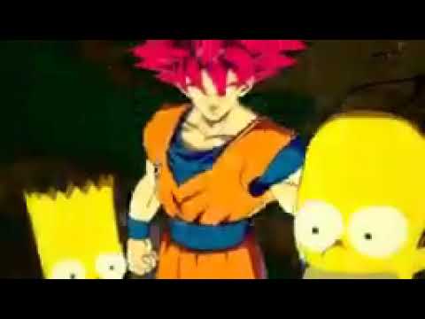 Homer, Bart and Goku Kamehameha