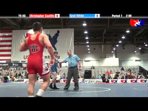Christopher Castillo vs. Tyrel White at 2013 Junior Nationals - FILA - GR