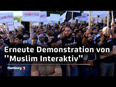 Nach zahlreichen Diskussionen um ein Verbot: Rund 2.300 Menschen bei Islamisten-Demo in Hamburg