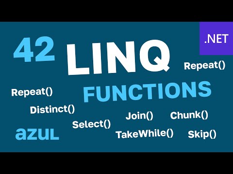 .NET C#/VB - 42 LINQ Functions Explained