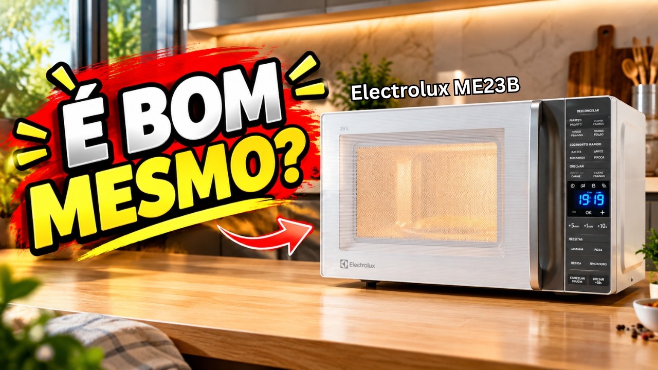 Miniatura da avaliação em vídeo de Micro-ondas Electrolux ME23B 23L Branco Efficient