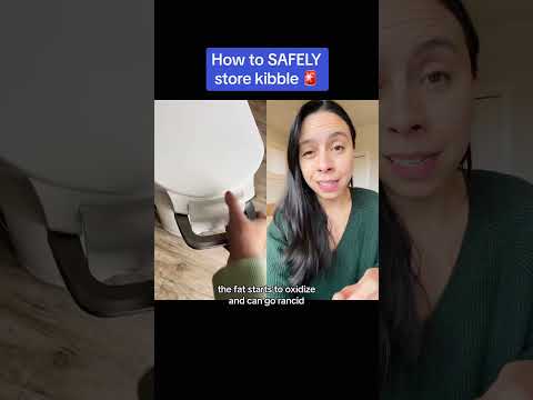 How to store kibble SAFELY 🚨 #remix @julia._mccoy