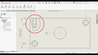 How to Make Partial Section of a view in SolidWorks Drawings