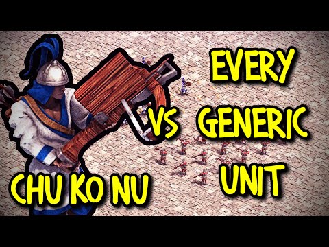 ELITE CHU KO NU vs EVERY GENERIC UNIT | AoE II: Definitive Edition