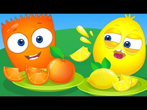Оп и Боб - Желтый и Оранжевый Учим Разницу - Развивающие Мультфильмы Для Детей