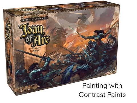 Painting Joan Of Arc with Contrast paints