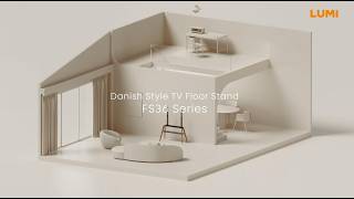 Danish Style TV Floor Stands | FS36 Series | LUMI