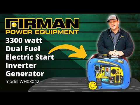 Firman WH03042 - 3300 Watt - Dual Fuel Inverter Generator