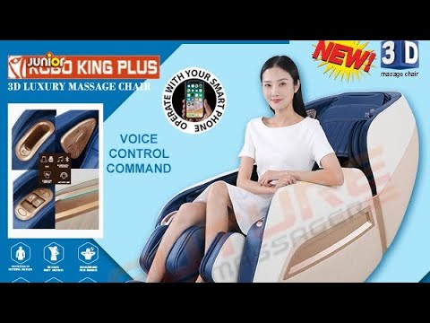 Full Body 3D Luxury Zero Gravity Massage Chair Junior Roboking Plus With Speaker & Charging Slot