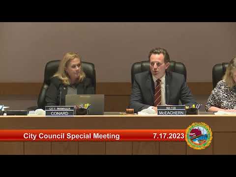 7.17.2023 City Council Special Meeting