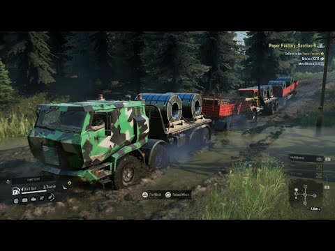 SnowRunner Contract: Greenlake Papermill Paper factory, Section B