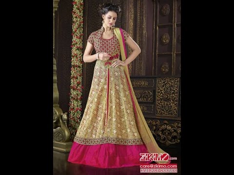 Swagat Snowhite Embroidery PartyWear Indian Suits 2017 Designs at Zikimo