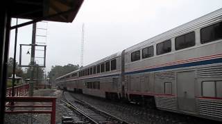 preview picture of video 'Chef Eugene on AMTRAK #6 Through Auburn in the rain'