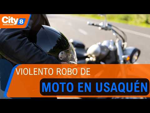 Cámaras de seguridad registran violento robo de moto en Usaquén | CityTv