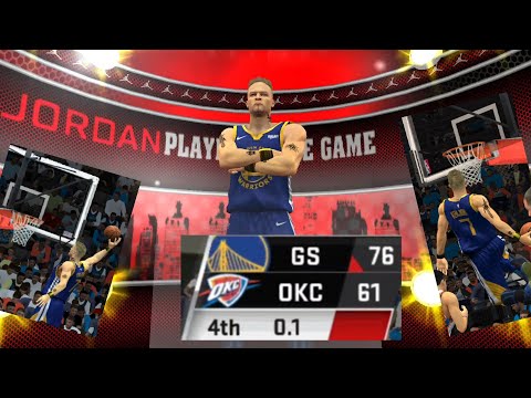 Warriors vs. Thunders Nba 2k20 mobile my Career..37 points... Mobile Gameplay