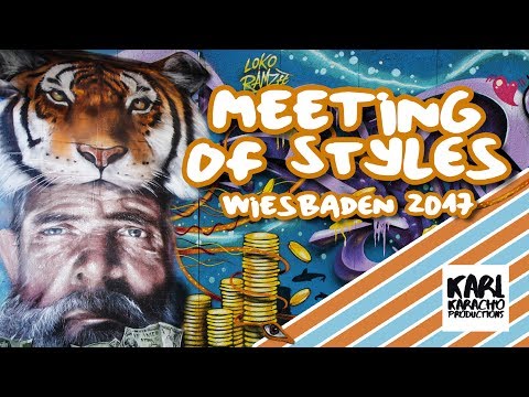 Meeting of Styles Wiesbaden - 2017 - Graffiti - Street Art - Music by: ackelback and colored mind