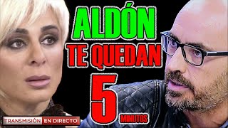 EXCLUSIVA!! Ana María Aldón. Te quedan 5 minutos. #anamariaaldon#exclusiva #ortegacano#gloriacamila