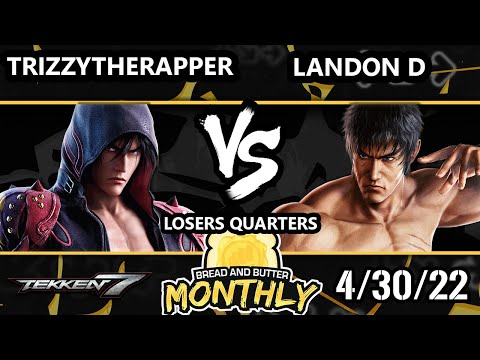Bread and Butter 27 Losers Quarters - TrizzyTheRapper (Jin) Vs. Landon_D (Law, Jin) Tekken 7