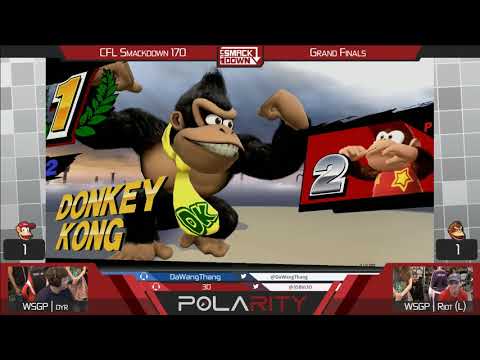 CFL Smackdown 170 WiiU - WSGP | Dyr (Diddy Kong) vs WSGP | Riot (DK) - Grand Finals