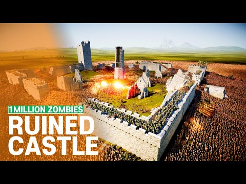 The U.S. Army against 1 MILLION Zombies in Ruins - Ultimate Epic Battle Simulator 2 UEBS 2 (4K)